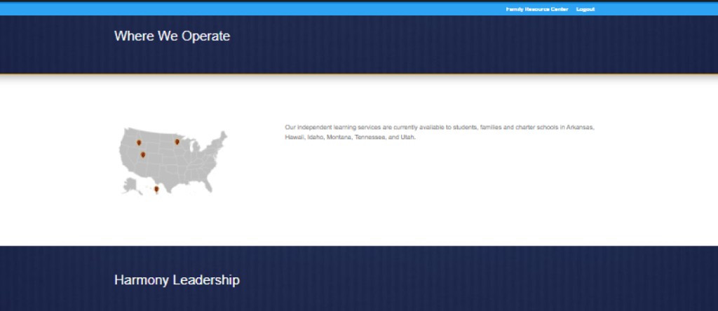 Where We Operate map showing service states
